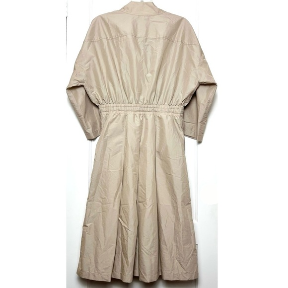 PHILLIP LIM Belted Khaki Short Sleeve Pleated Culotte Utility Trench Jumpsuit 10 - Picture 7 of 11